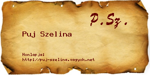 Puj Szelina névjegykártya